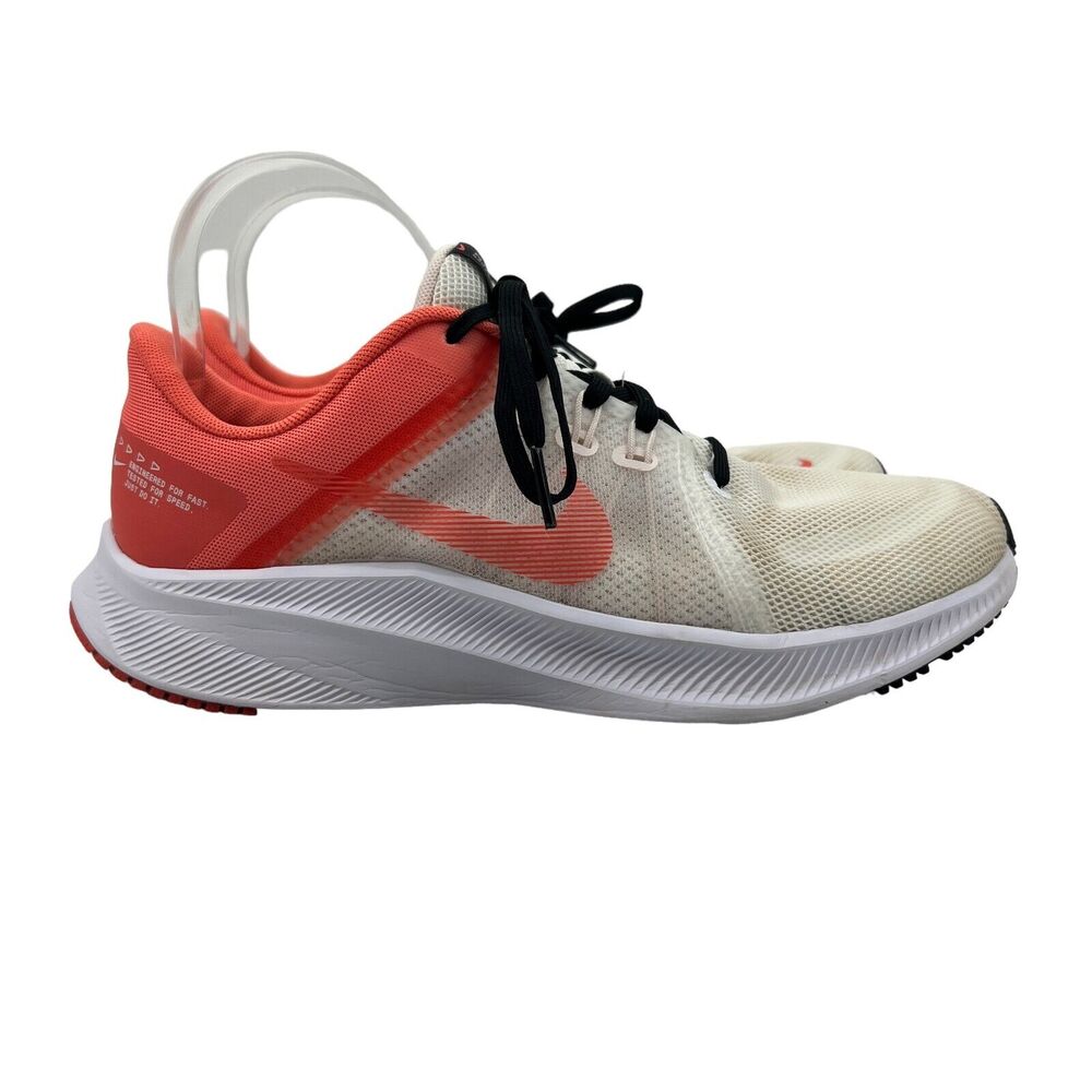 Nike‎ Womens 8.5 Quest 4 Running Shoes White Magic Ember Trainers DA1106-102